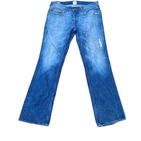 Vintage True Religion Jeans Size 34 RICKY Blue - Picture 7 of 7